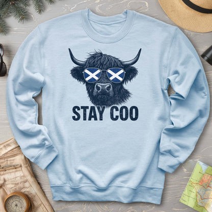 Stay Coo Highland Cow "Sunglasses" Sweatshirt
