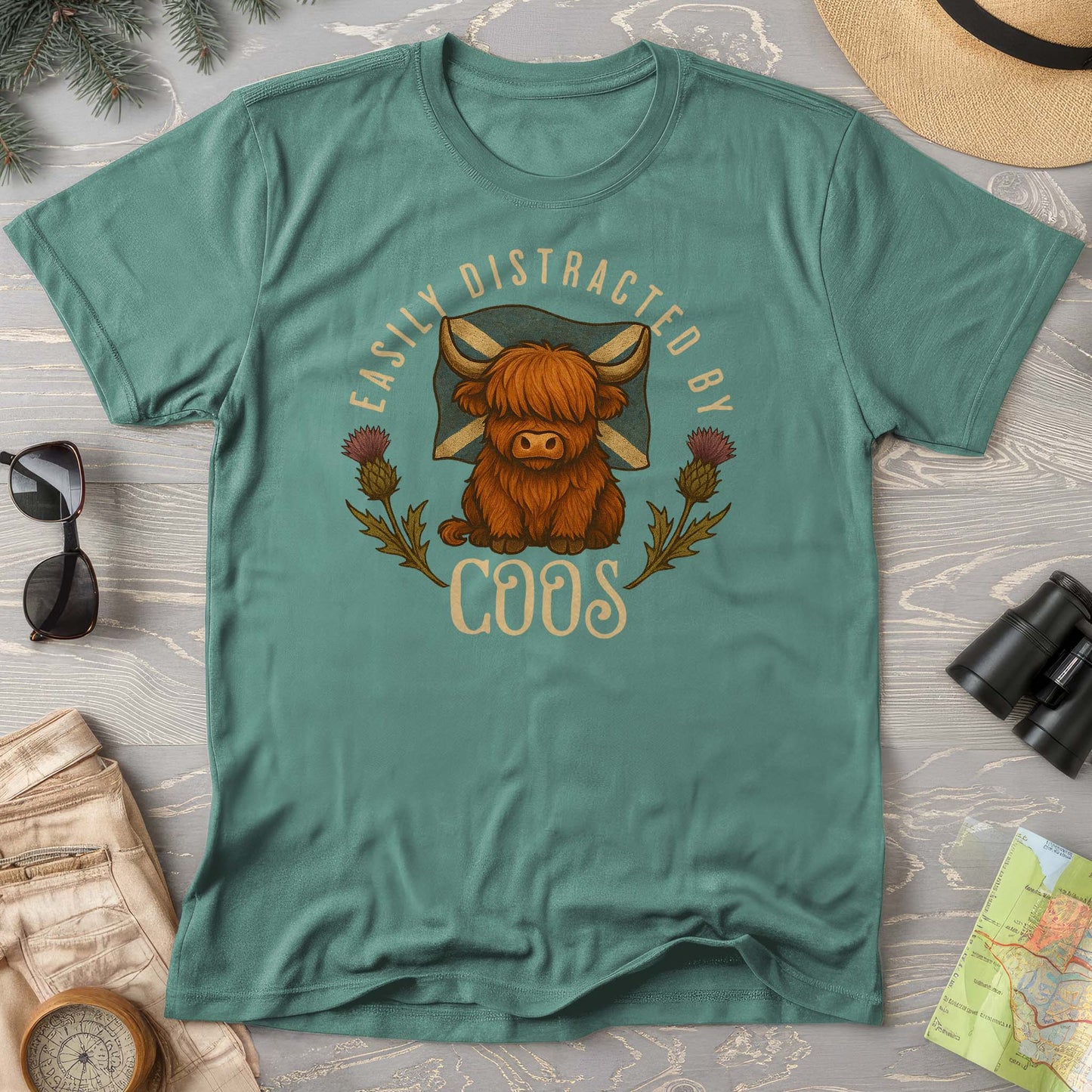 Easily Distracted By Coos Comfort Colors T-Shirt