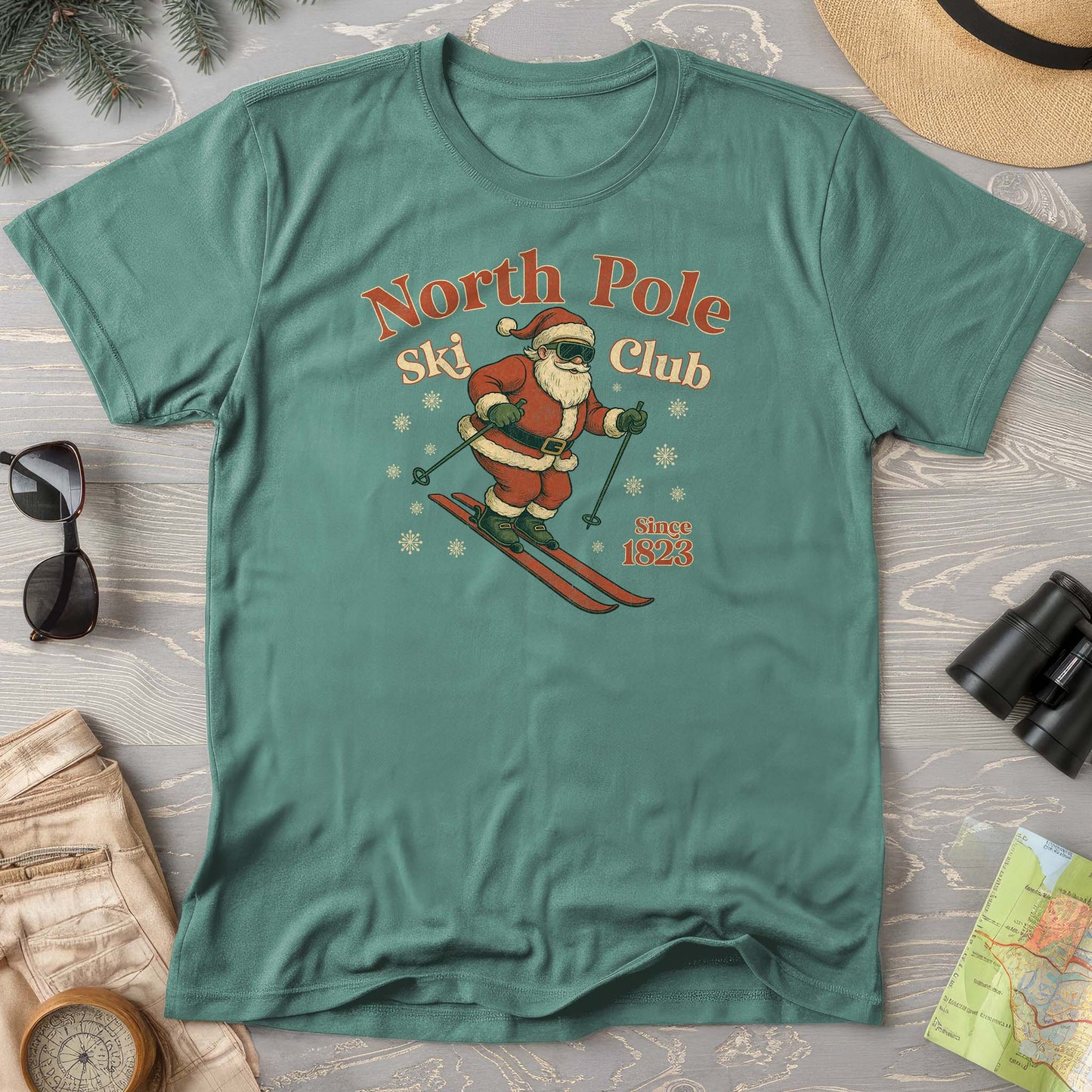 North Pole Ski Club Comfort Colors T-shirt