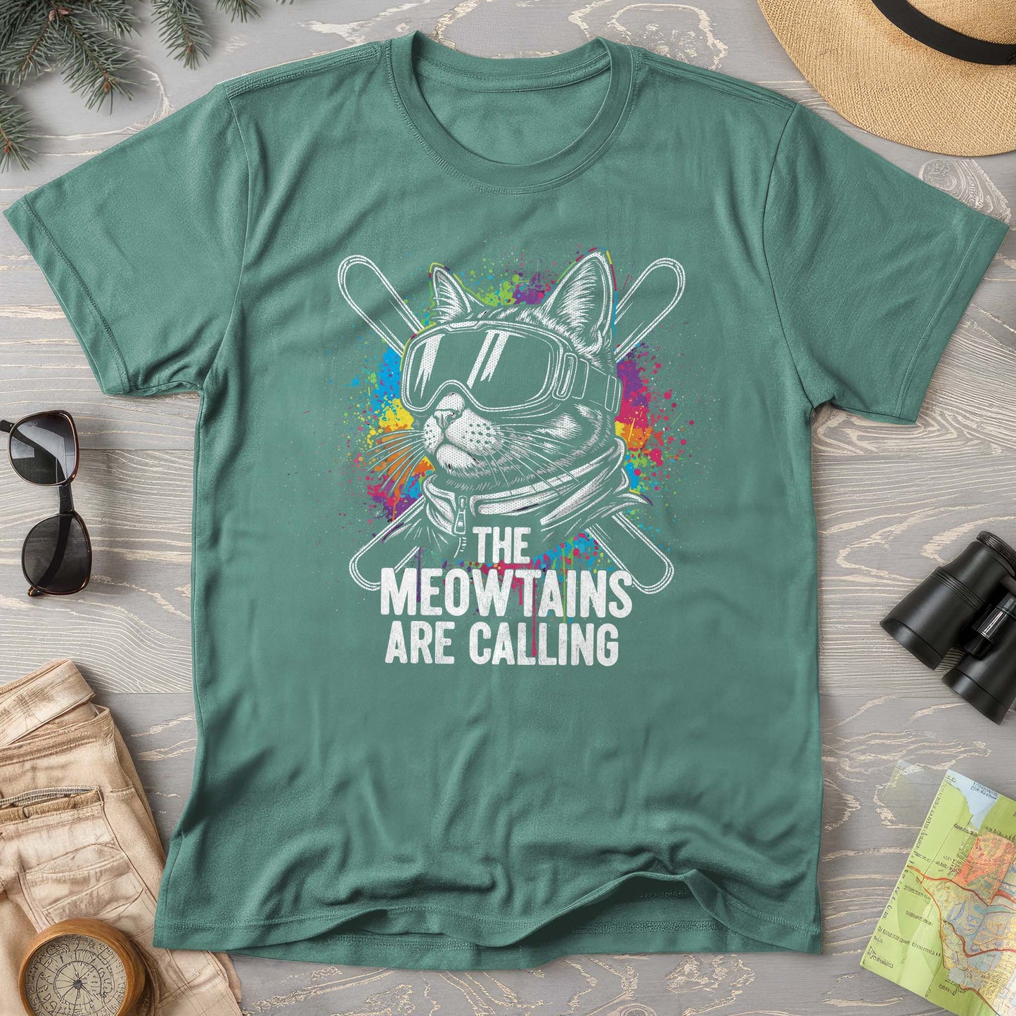 The Meowtains are Calling Comfort Colors T-shirt