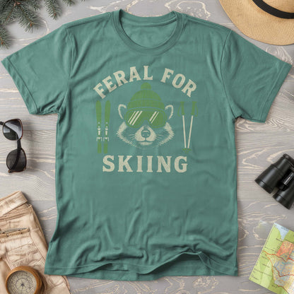 Feral for Skiing Comfort Colors T-shirt