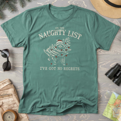 Naughty List Racoon Xmas Comfort Colors T-shirt
