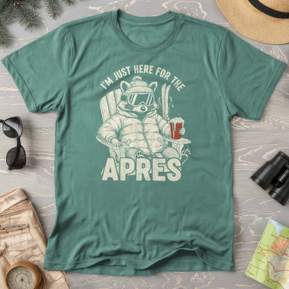 Just Here for the Apres "Raccoon" Comfort Colors T-shirt