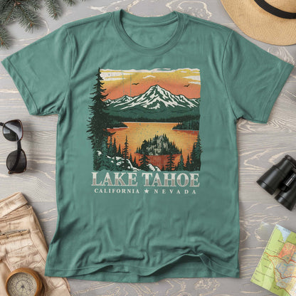 Lake Tahoe Emerald Bay Sunset Comfort Colors T-shirt