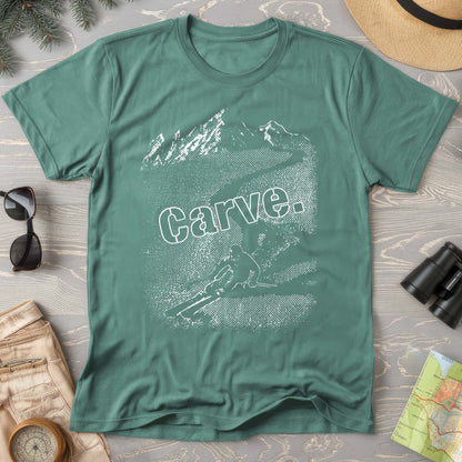 Carve Ski Print Comfort Colors T-shirt