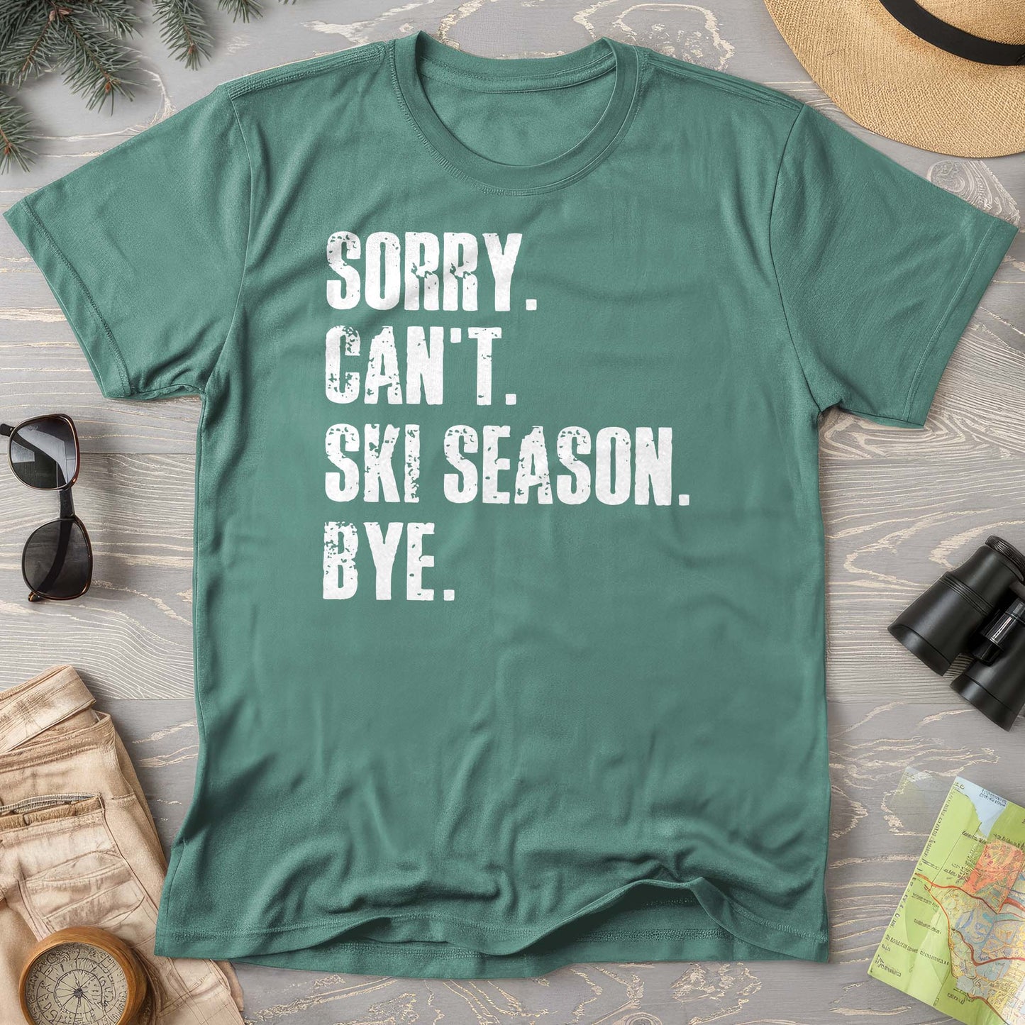 Sorry Ski Season Comfort Colors T-shirt