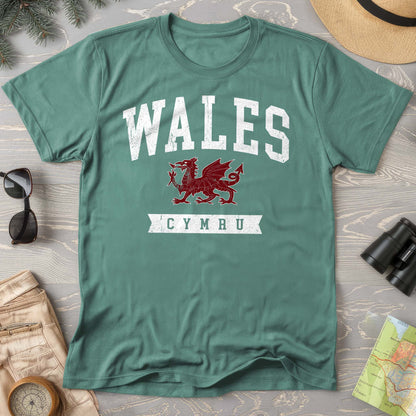 Wales Varsity Dragon Comfort Colors T-shirt