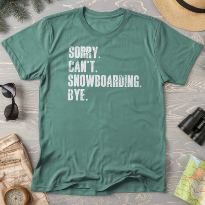 Sorry Snowboarding Comfort Colors T-shirt