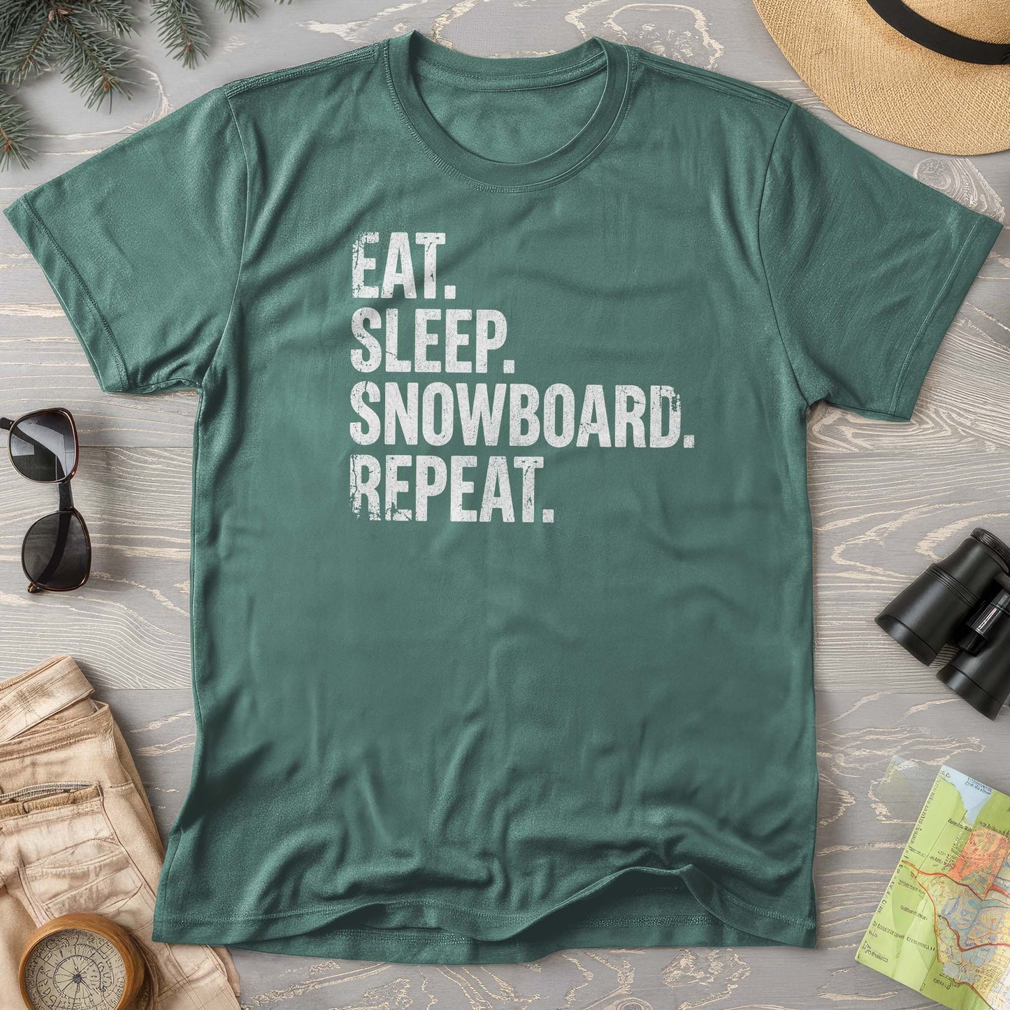 Eat Sleep Snowboard T-shirt