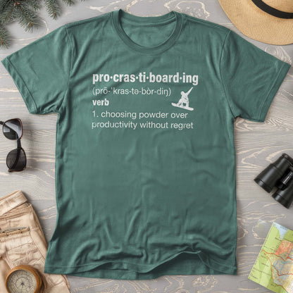Procrastiboarding Snowboard T-shirt