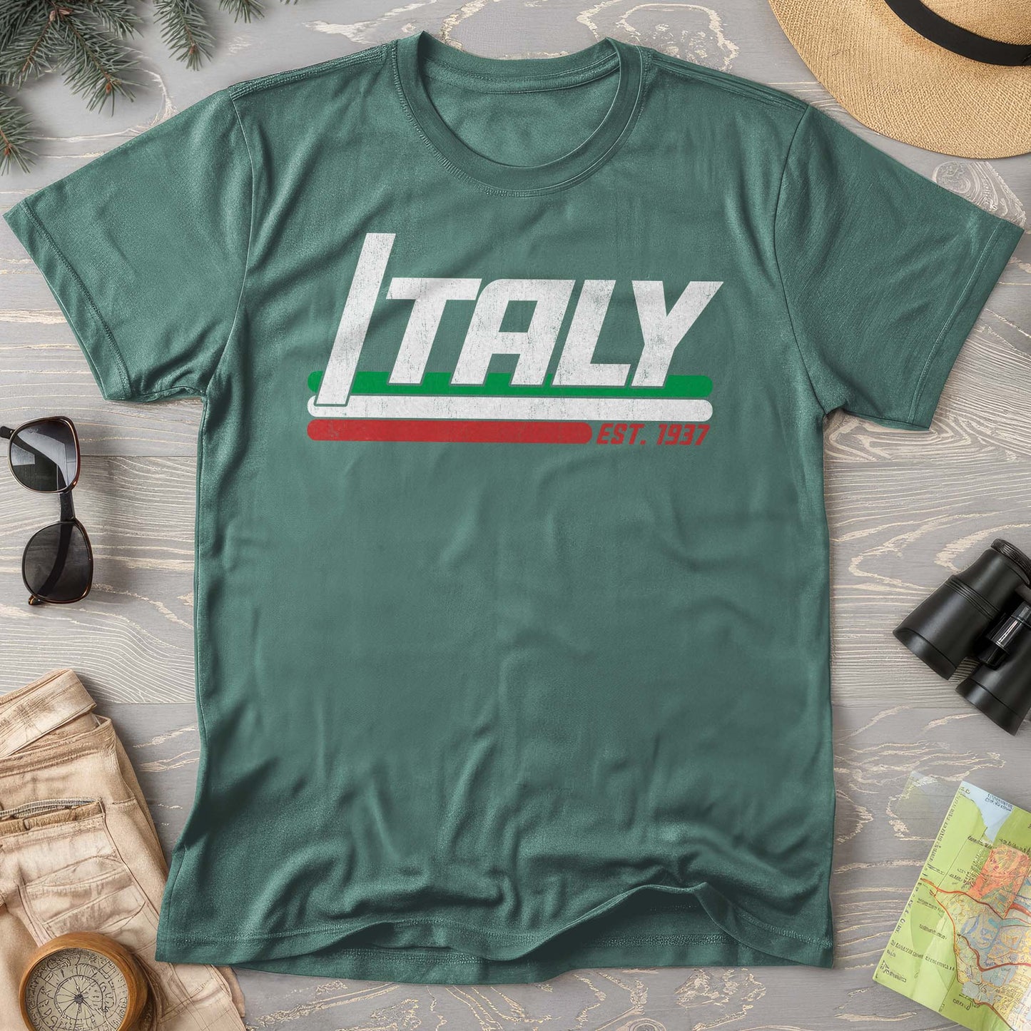 Italy Retro Stripe T-Shirt