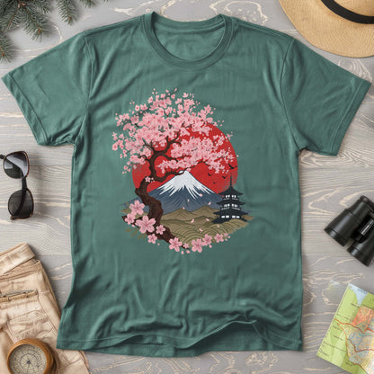 Mount Fuji Cherry Blossoms T-Shirt
