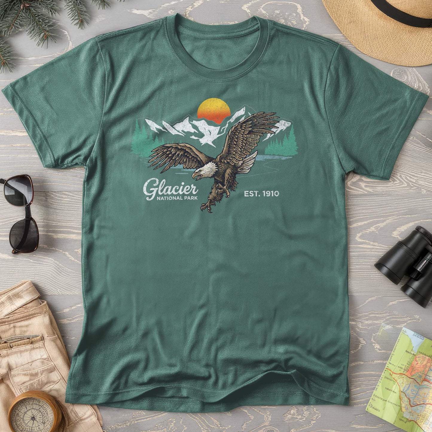 Glacier Bald Eagle T-Shirt