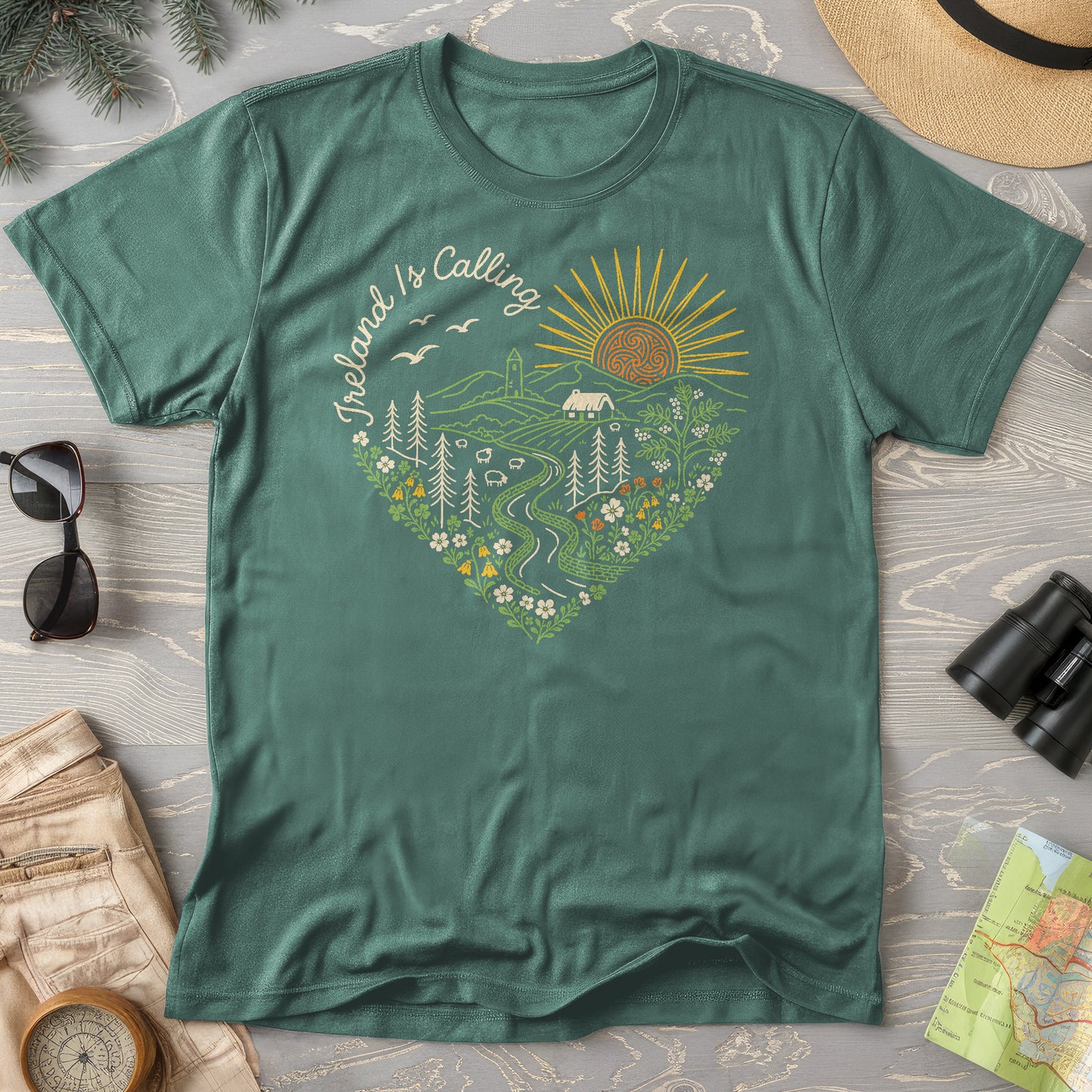 Ireland is Calling Heart T-Shirt