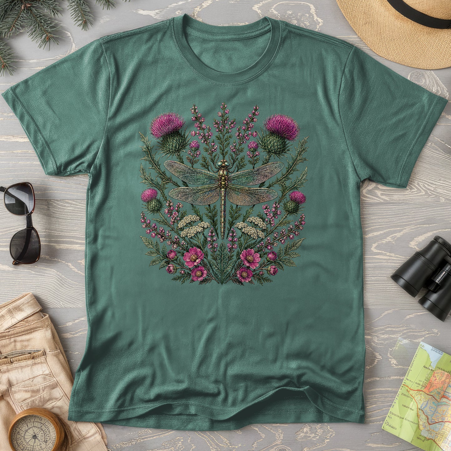 Wild Dragonfly Thistle T-Shirt