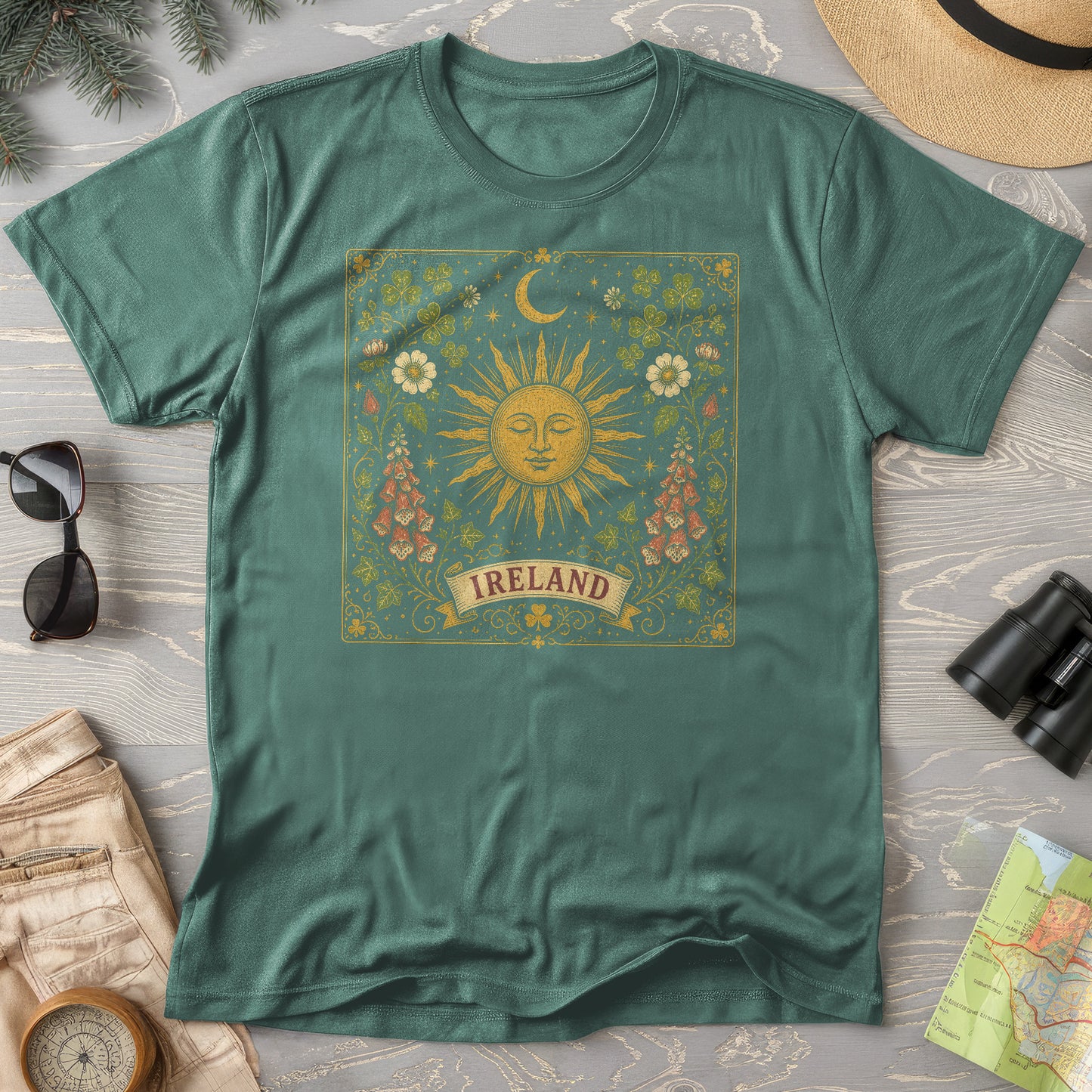 Ireland Celestial Floral T-Shirt
