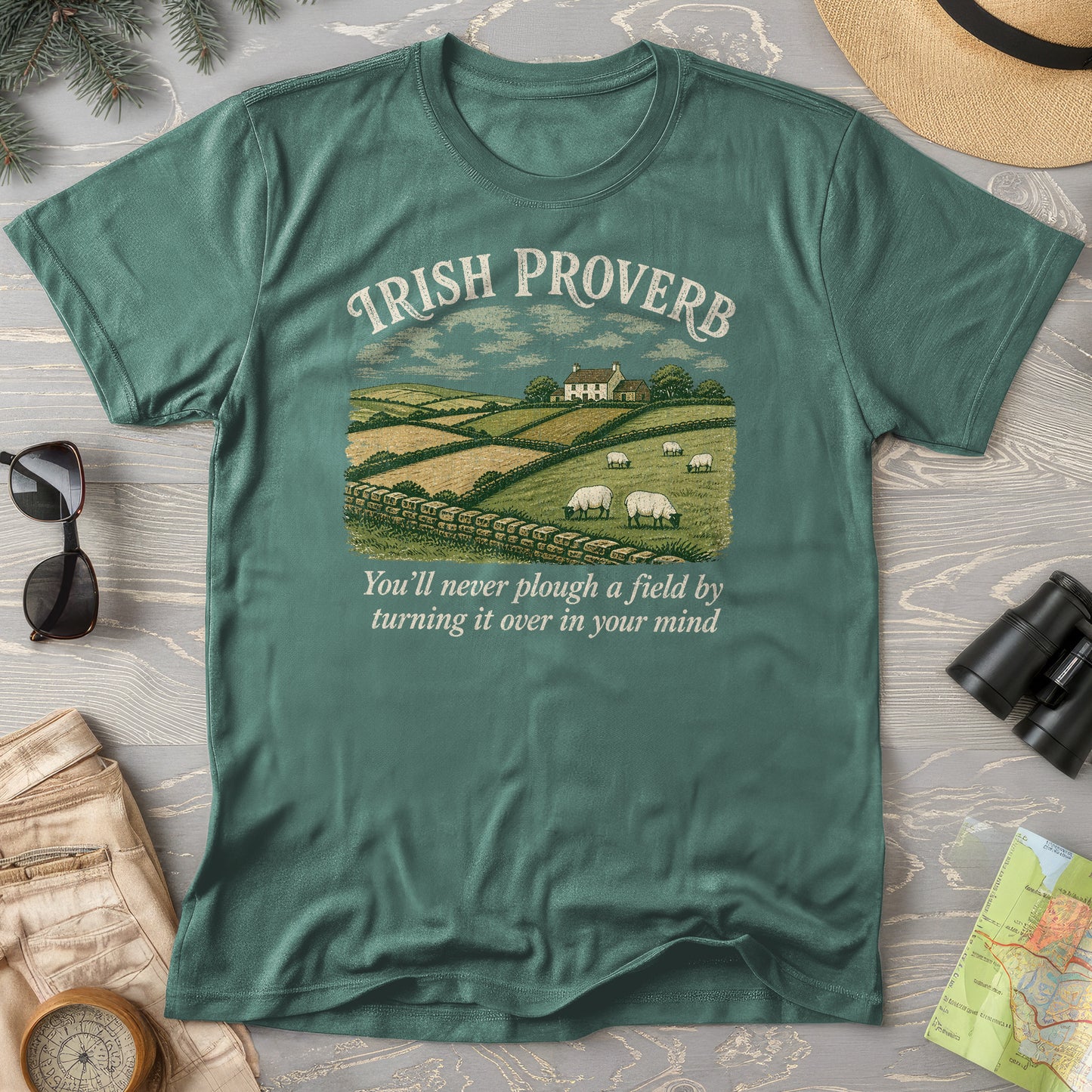 Plough Proverb T-Shirt