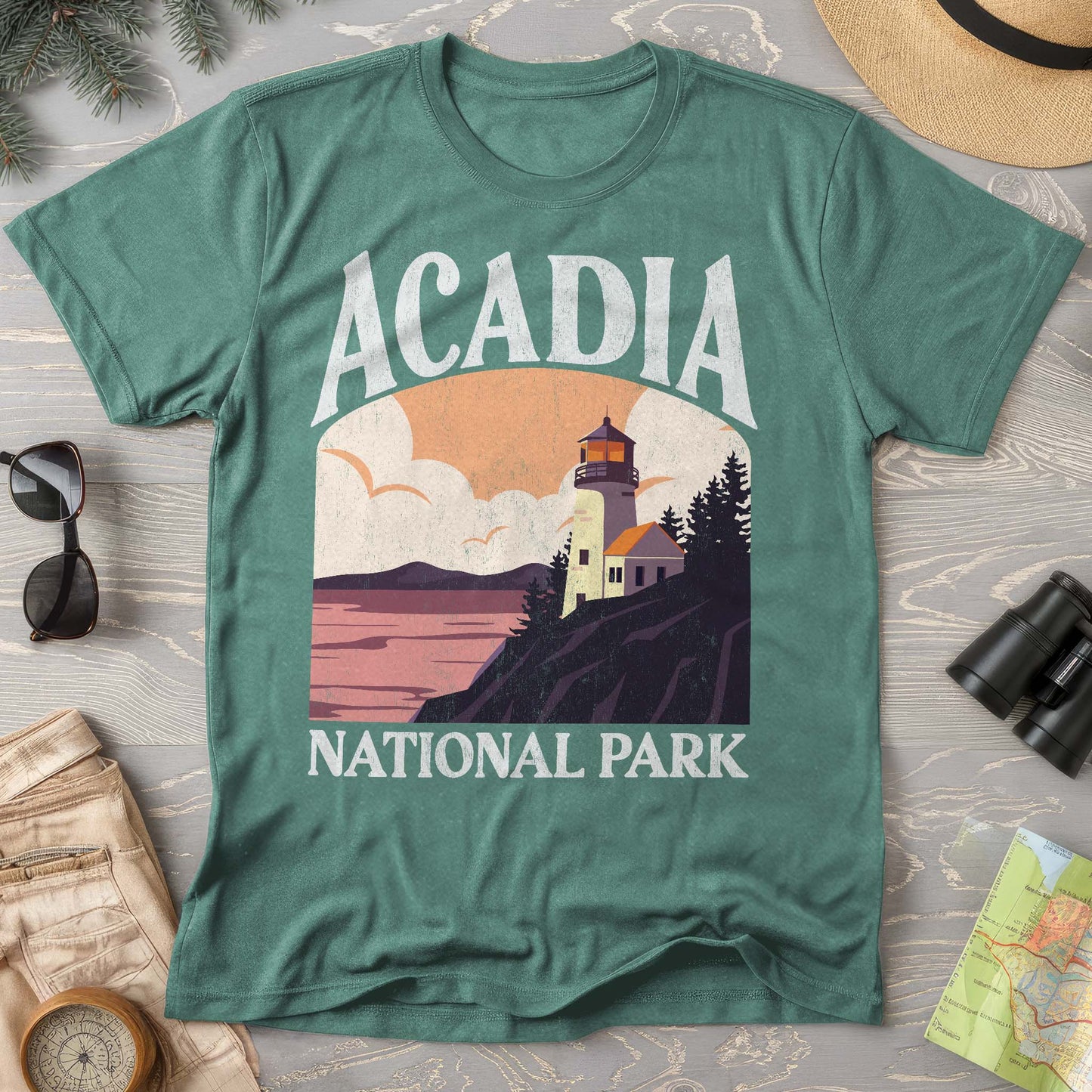 Acadia National Park "Big and Bold" Comfort Colors T-Shirt