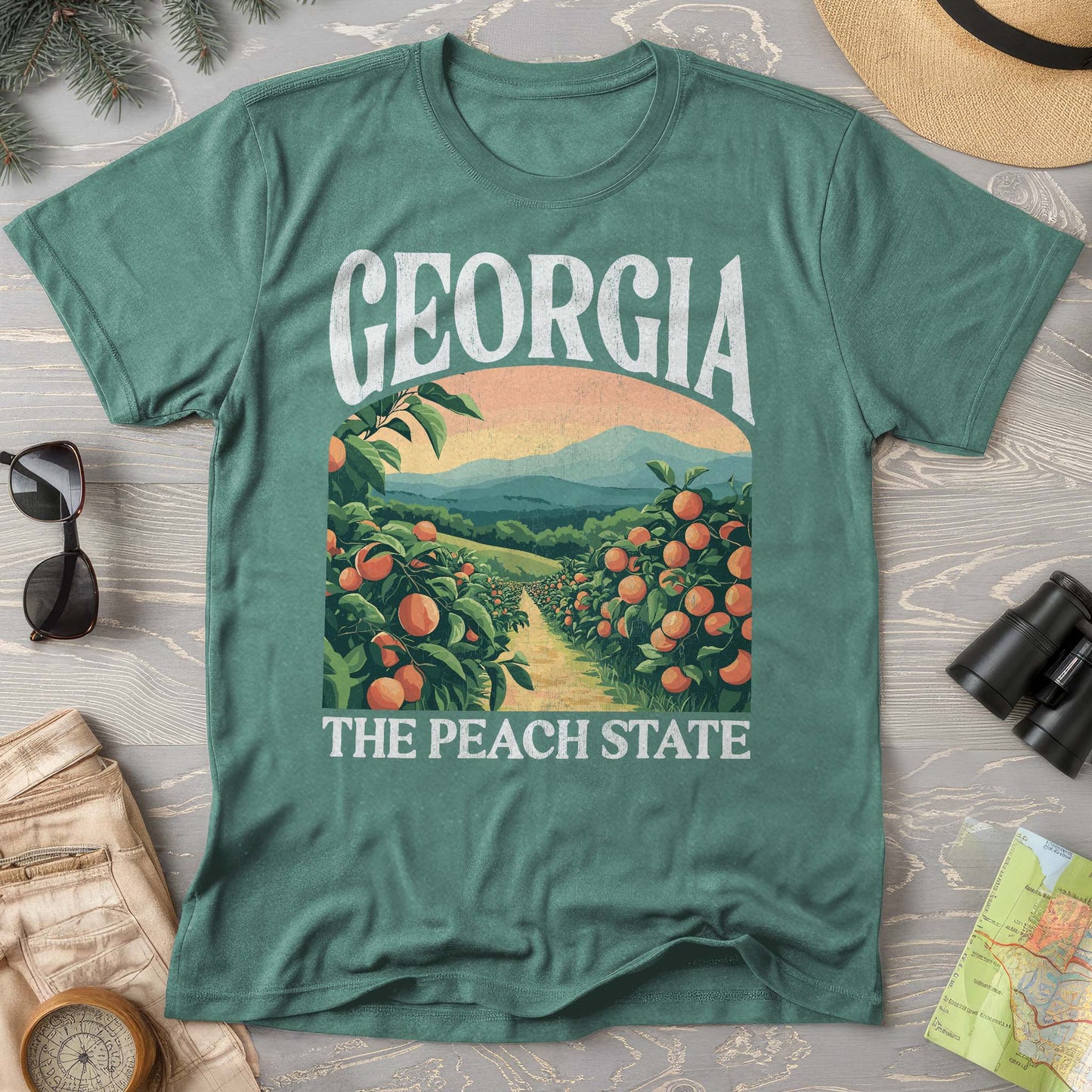 Georgia The Peach State "Big and Bold" Comfort Colors T-Shirt