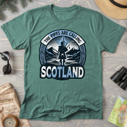 Scotland "The Pipes Are Calling" Comfort Colors T-Shirt