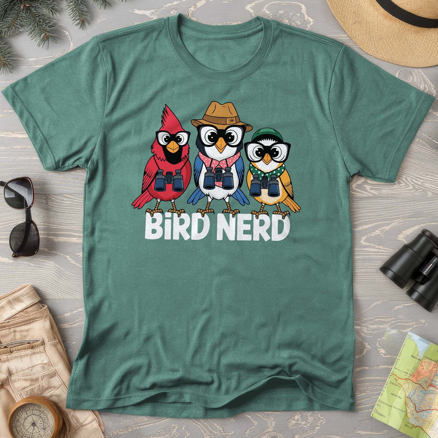 Bird Nerd "Birding Birds" Comfort Colors T-Shirt