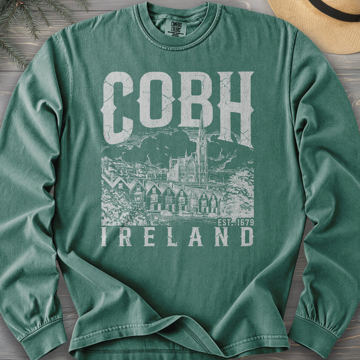 Cobh Ireland Sketch Long Sleeve Shirt