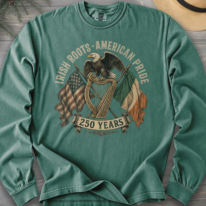 Irish Roots American Pride Long Sleeve Shirt