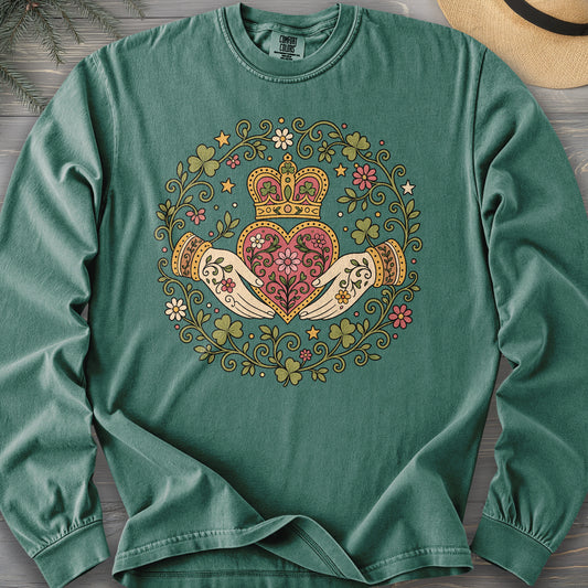 Claddagh Florals Long Sleeve Shirt