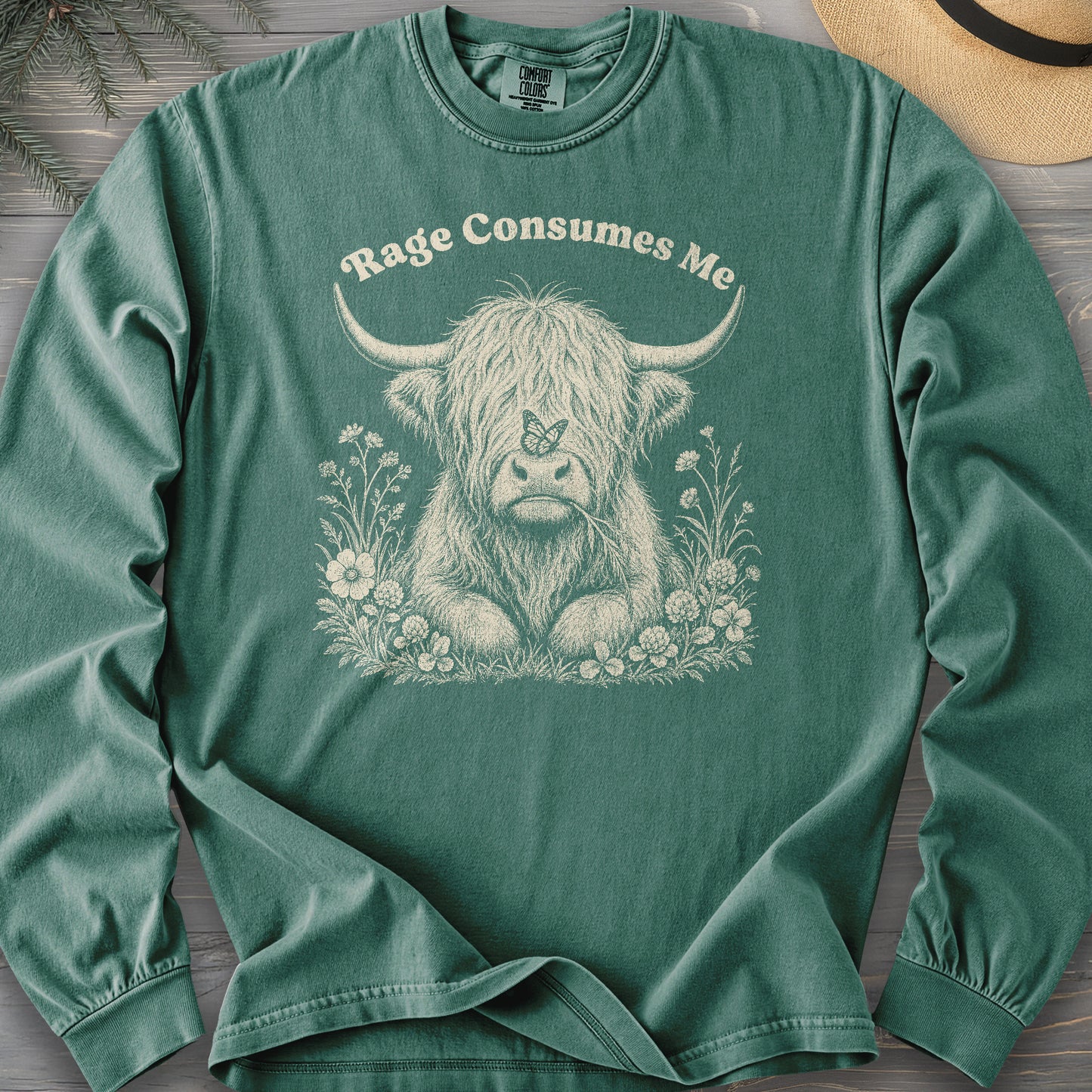 Raging Coo Monogram Long Sleeve Shirt