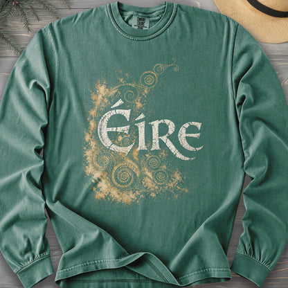 Éire Ancient Spirals Comfort Colors 6014 Long Sleeve