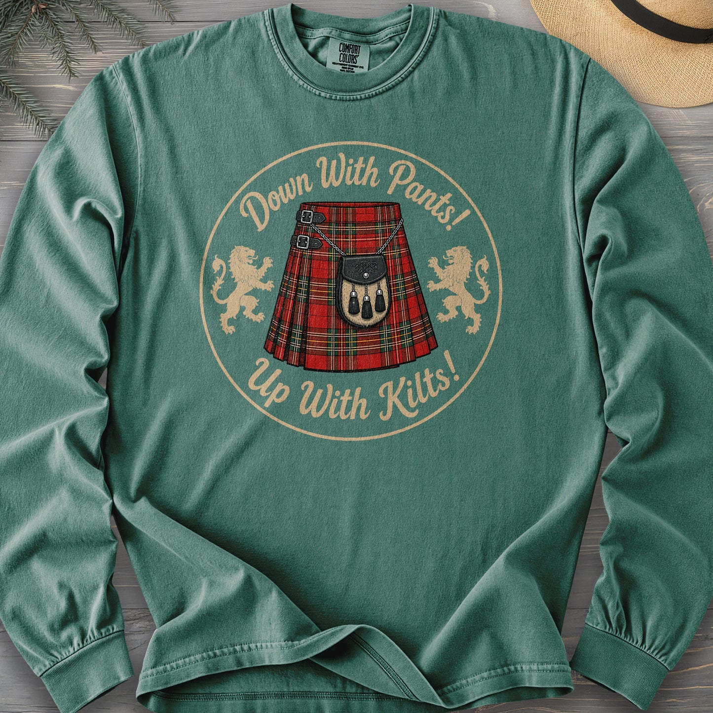 Up With Kilts Comfort Colors 6014 Long Sleeve