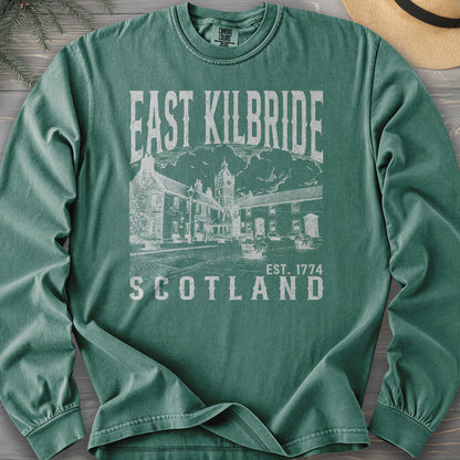 East Kilbride Scotland Sketch Comfort Colors 6014 Long Sleeve