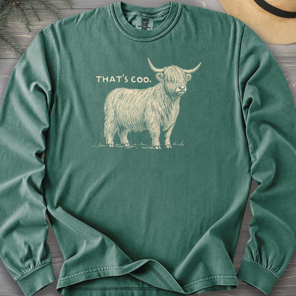 That's Coo Sketch Comfort Colors 6014 Long Sleeve