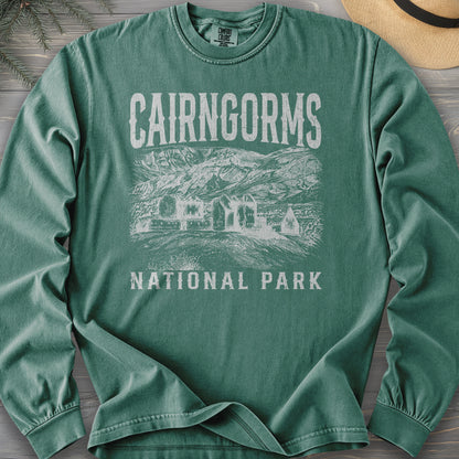 Cairngorms National Park Sketch Comfort Colors 6014 Long Sleeve