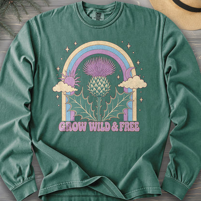 Wild & Free Thistle Comfort Colors 6014 Long Sleeve