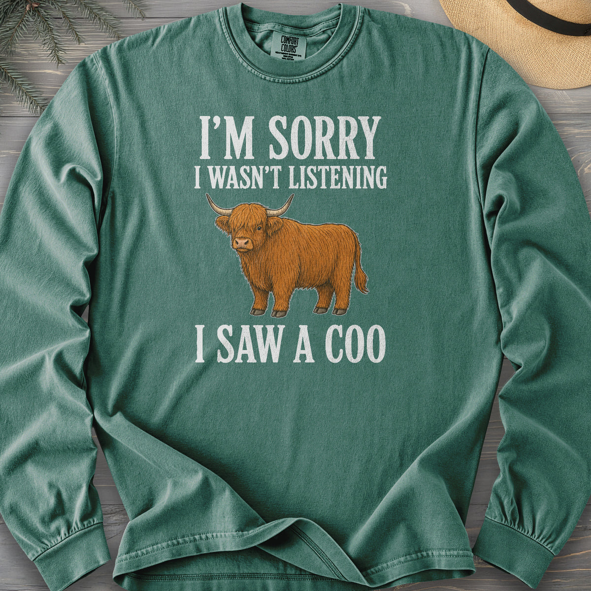 I Saw A Coo Comfort Colors 6014 Long Sleeve
