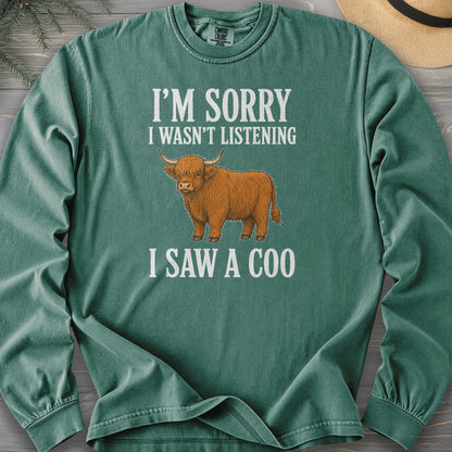 I Saw A Coo Comfort Colors 6014 Long Sleeve