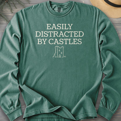 Distracted By Castles Comfort Colors 6014 Long Sleeve