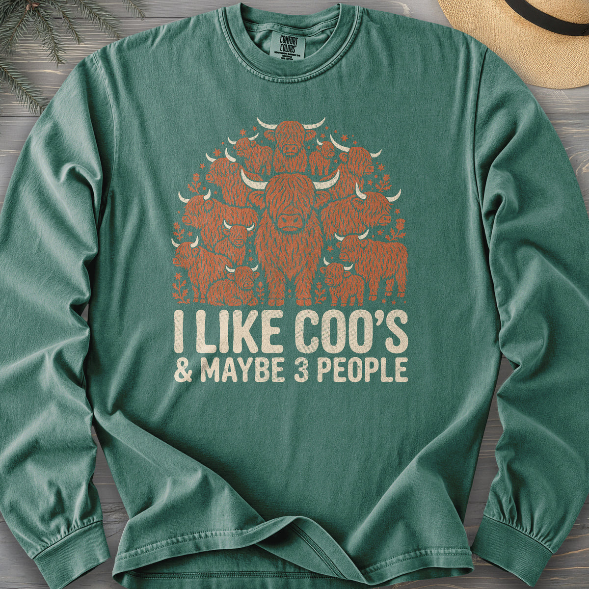 I Like Coos Comfort Colors 6014 Long Sleeve