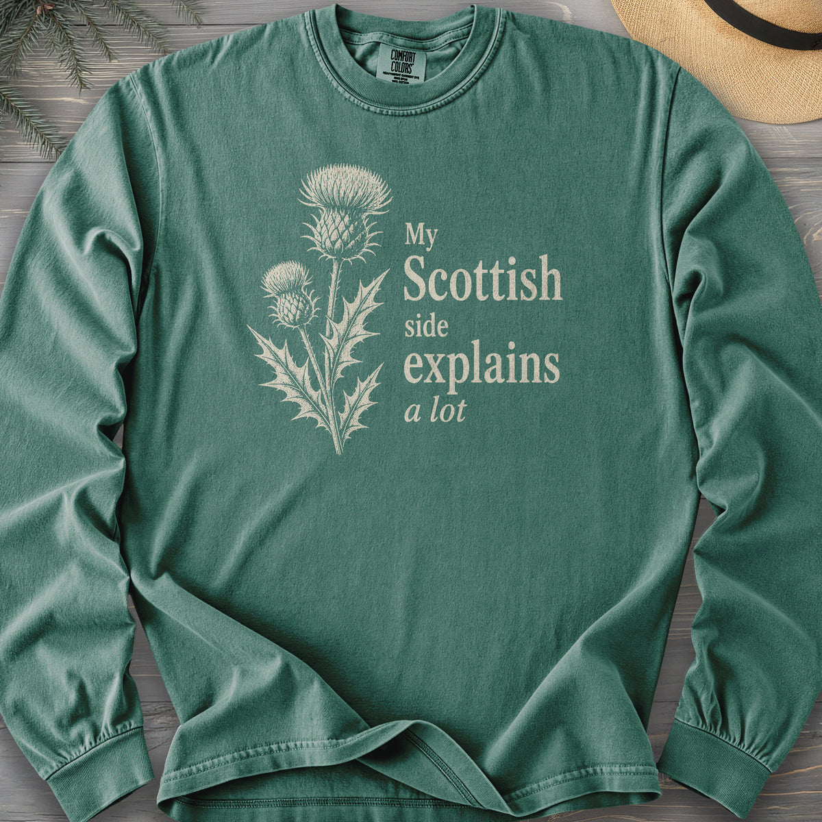 My Scottish Side Comfort Colors 6014 Long Sleeve
