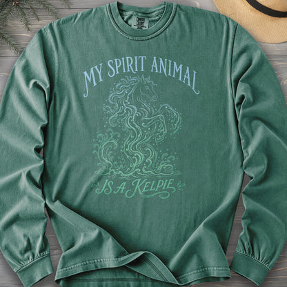 Spirit Animal Kelpie Comfort Colors 6014 Long Sleeve