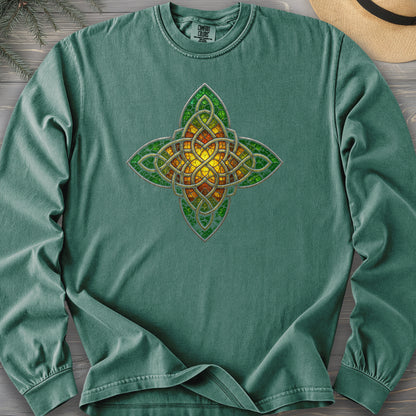 Celtic Glass Star Comfort Colors 6014 Long Sleeve