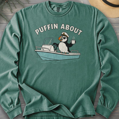 Puffin About Boat Comfort Colors 6014 Long Sleeve