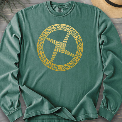 St Brigids Cross Comfort Colors 6014 Long Sleeve