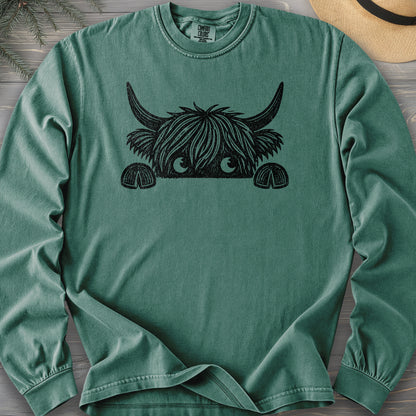 Peeking Coo Comfort Colors 6014 Long Sleeve