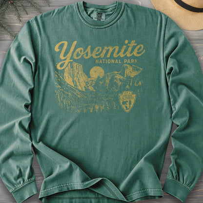 Yosemite National Park "Vintage Sketch" Long Sleeve Shirt