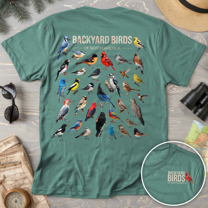 Backyard Birds Front/Back Print Comfort Colors T-Shirt