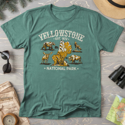 Yellowstone National Park Vintage Print Comfort Colors T-Shirt
