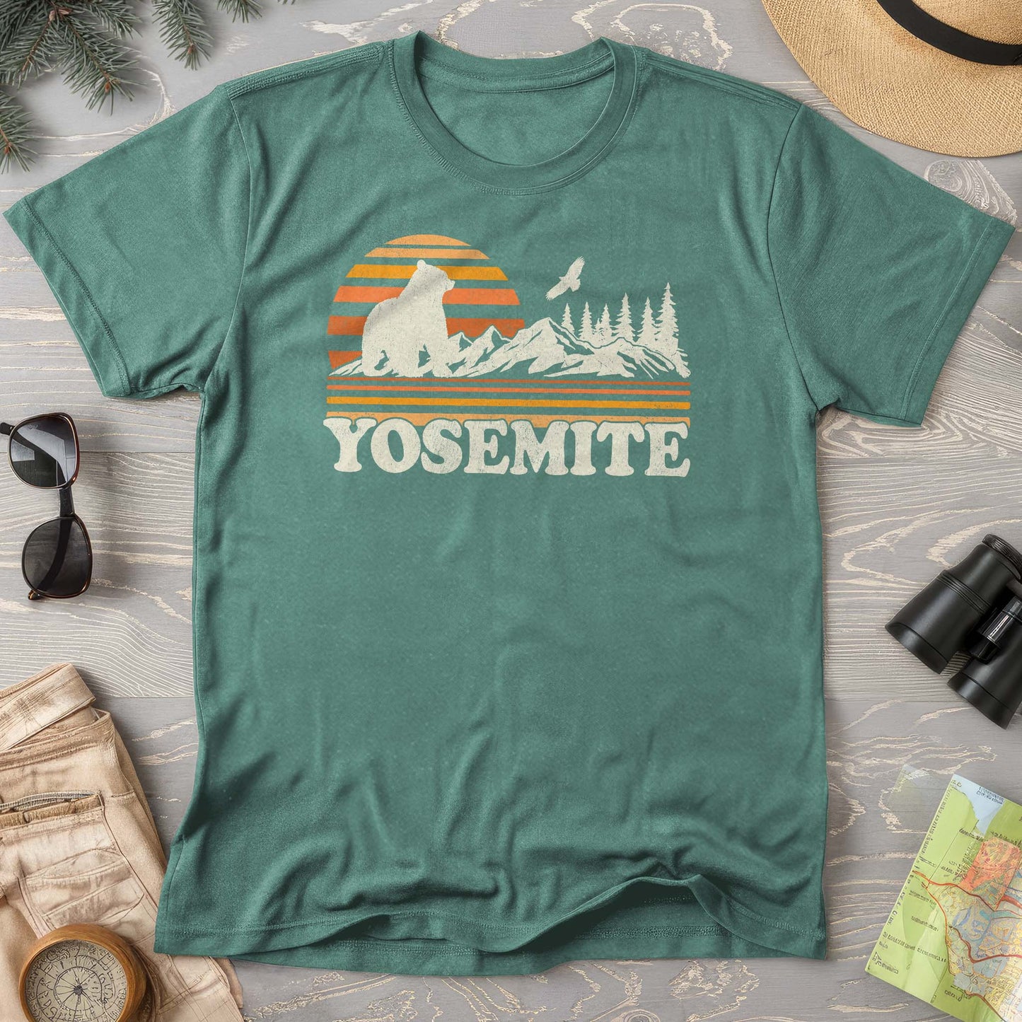 Yosemite Retro Sunset Comfort Colors T-Shirt
