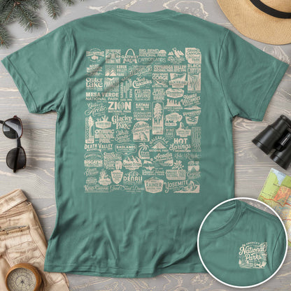 National Parks "63 Vintage Logos" Comfort Colors T-Shirt